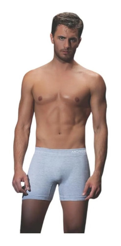 Pack X3 Calzoncillo Boxer Algodon Lycra Liso Andros 5212