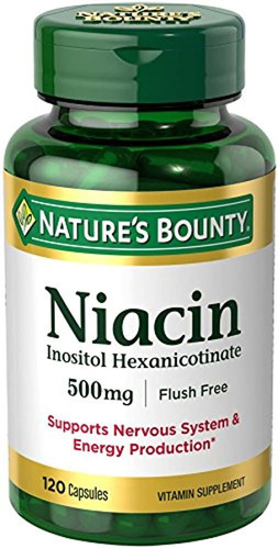 Natures Bounty Niacin Flush Free 500 Mg