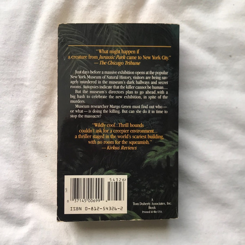 Sla Libro: Preston & Child - The Relic, Ed. Bolsillo (Usado)