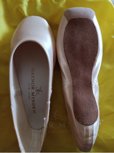 Zapatillas De Ballet Gaynor. Nuevas. 7.5m3+ Amarillas. Bih