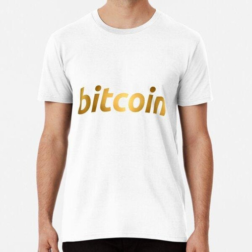 Remera Bitcoin Oro Digital Algodon Premium