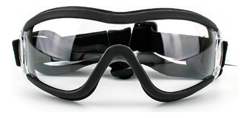 Lentes Gafas Para Perro Raza Mediana O Grande Transparente Color Negro Doogles Tamaño del collar Mediano