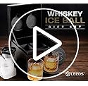 Juego De 2 Vasos De Whisky, Molde Doble Para Hacer Bolas De