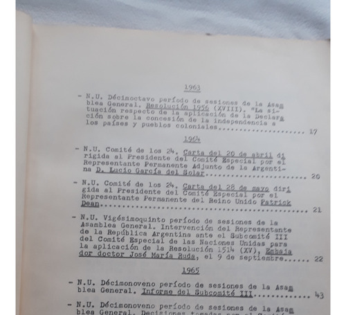 Decisiones De Organismos Internacionales Cuestion Malvinas (Usado)