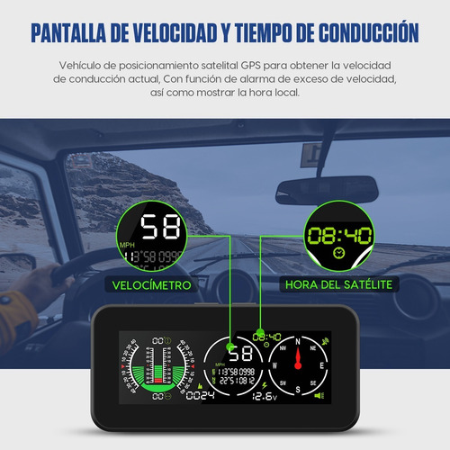 Brújula Inclinómetro Velocímetro Gps Para Todoterreno