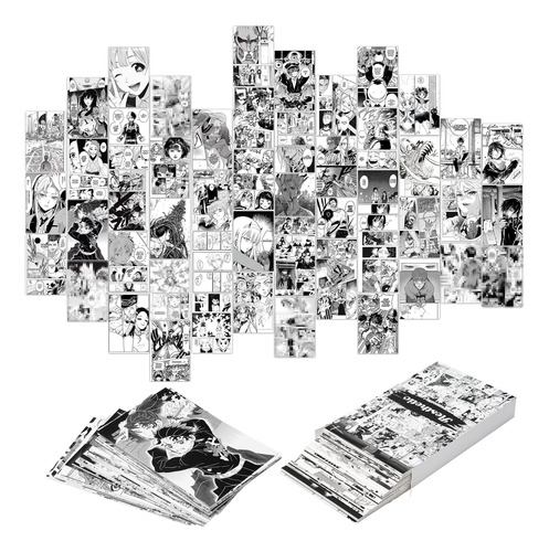 Ticiaga Kit De Collage De Pared De 50 Paneles De Anime, Cole