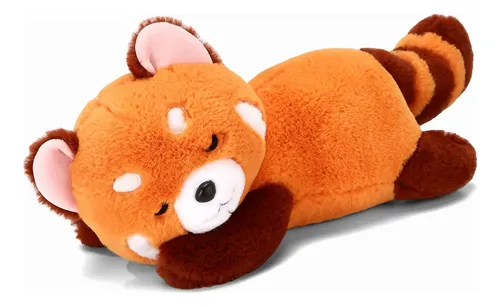 Peluche De Panda Rojo Adorable 30cm Dormido Super Suave | Meses sin interés Peluche De Panda Rojo Adorable 30cm Dormido Super Suave | Meses sin interés