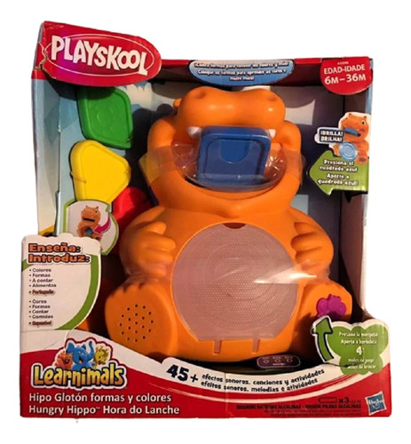 Hungry Hippo Hipogloton Formas Y Colores Playskool