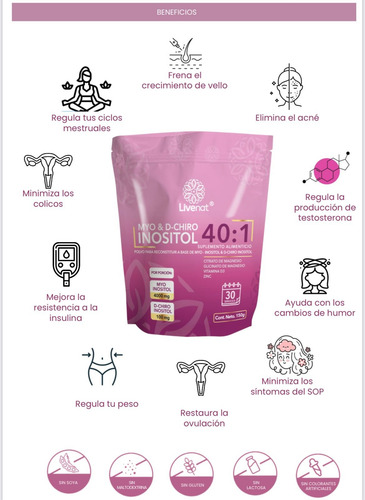 Oneida Live + Myo & D-chiro Inositol 40:1 | Salud Femenina Sin Sabor