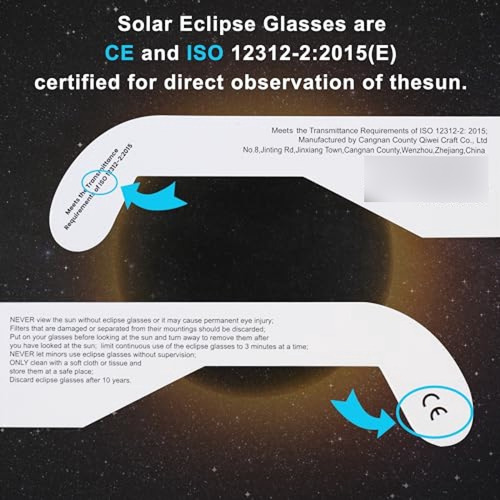 Gafas Eclipse Solar Gafas Land Sea & Sky Solar Eclipse Som