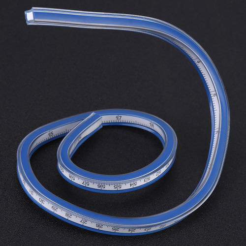 1 Pcs Curva De Plástico Flexible Regla De Regla Drawing
