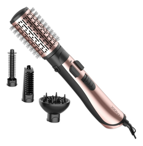 Cepillo De Pelo Secador Rotativo Xion Tiendauy Rosa