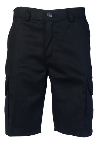 Bermuda Trabajo Modelo Cargo Pantalon Corto Bolsillos Hombre