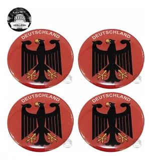 Emblema Adesivo Calota Roda Volante Deutschland 51mm