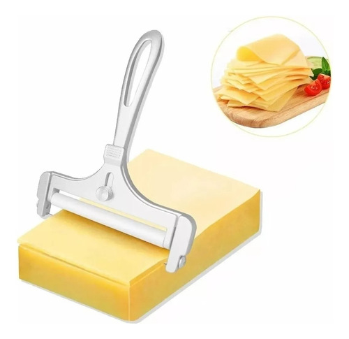 Rebanador Cortador Pica Queso Laminas Ajustable Aluminio X L