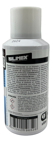 Limpiador De Pantallas Silimex Compustat Antiestatico 170ml