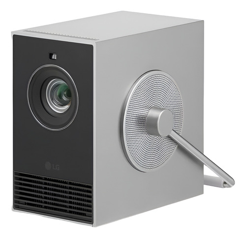 Projetor LG CineBeam Q 4K UHD Laser, Smart WebOS, Leve e Ultraportátil, até 120”, Screen Share, Air Play, Bluetooth e Alto-falante - HU710PB
