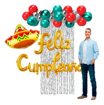 Comprar Kit Globos Hombre Fiesta Mexicana Cumpleaños Fiesta