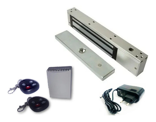 Imagen 1 de 10 de Combo Cerradura 600lb Con Control Remoto Y Fuente