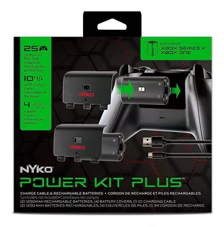 Power Kit Plus Nyko Paquete De 2 Baterías+ Cable Xbox One