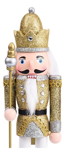 Cascanueces De Navidad, Cascanueces De Madera, Figura Oro