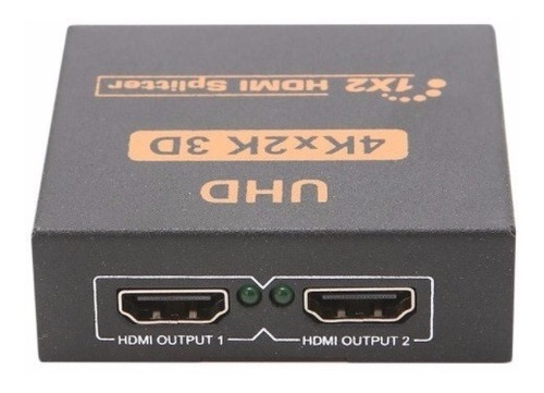 Splitter Distribuidor Divisor Hdmi 1x2 - Versão 1.4 4k 3840p