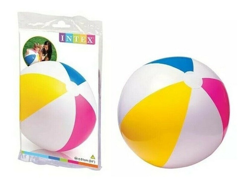 Imagen 1 de 6 de Pelota Para Alberca Inflable Intex 61cm 24 Pulgadas 59030