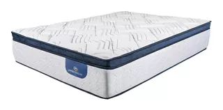 Colchón 2 plazas de resortes Serta Perfect Sleeper Luisiana plush - 190cm x 130cm con pillow