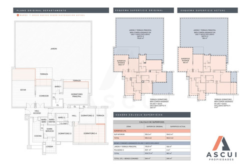 Departamento Con Jardín Privado De 3 Dorm. En Lo Barnechea
