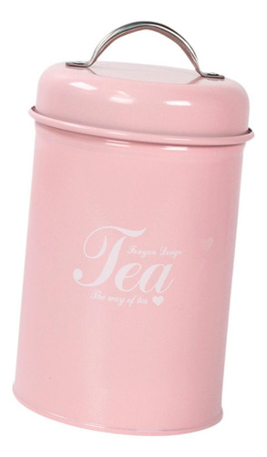 Cf Jarra De Almacenamiento De Comida De Café Con Té Rosado