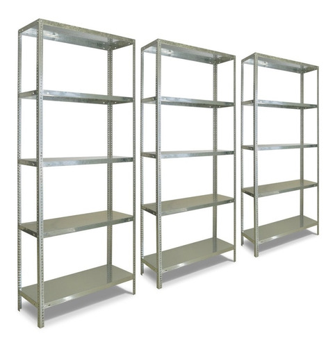 Promo X3 Estanterias Metalicas Galvanizadas Cargas Livianas