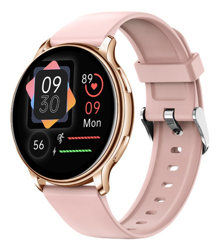 Smartwatch Reloj Inteligente Jd Andes Rosa 1.32 Spo2 + Cta-* Color de la caja Negro Color del bisel Dorado Diseño de la malla Silicona