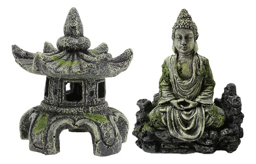 Tronco Con Forma De Estatua De Buda Para Peces De Decoración