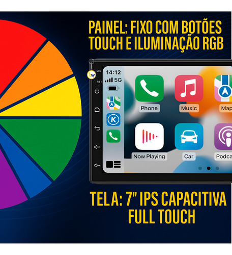 Android Carplay Roadstar Wifi Gps Bluetooth 2 Usb + Usb C