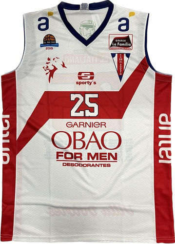 Camiseta Basketball 25 De Agosto Oficial Sportys - Auge