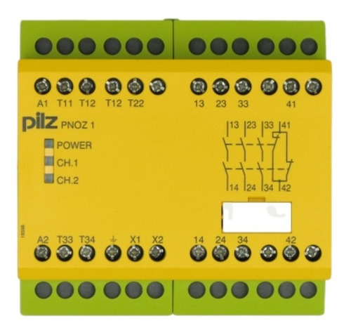 Relevador De Seguridad Pnoz 1 110-120vac 3n/o1no Pilz 775630