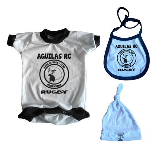 Set Bebe Body + Extras Rugby Aguilas Rc