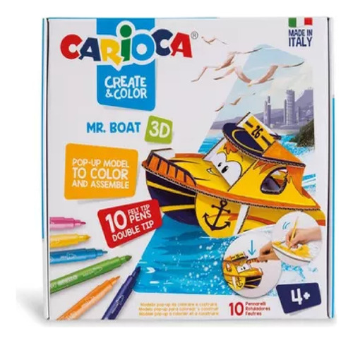 Set Colorear Armar Carioca Create & Color 3d Premiun Barco