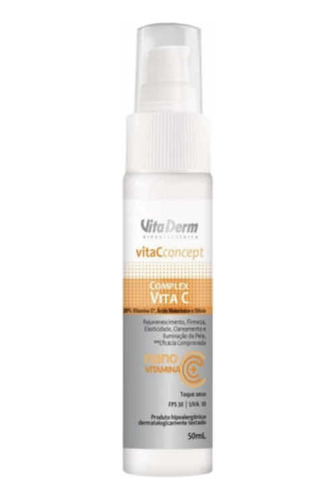 Vitamina C Fps 30 Vita Derm Nano Encapsulado 20% Vita C