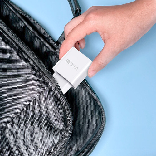 1hora Carregador Parede 2.4a+cabo Usb A/micro Usb Branco