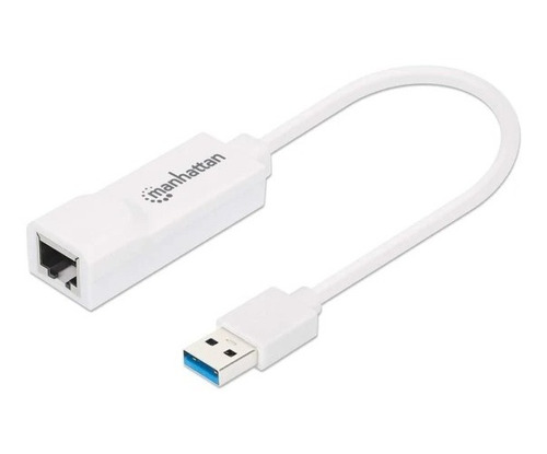 Adaptador Manhattan Tarjeta Red Rj45 Usb 3.0 Gigabit 10/100/