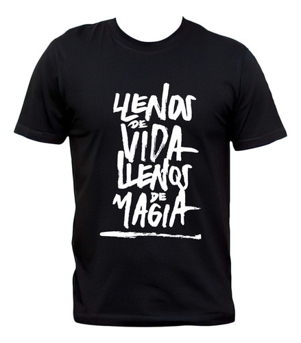 Remera La Vela Puerca Llenos De Magia Rock Algodón Premium