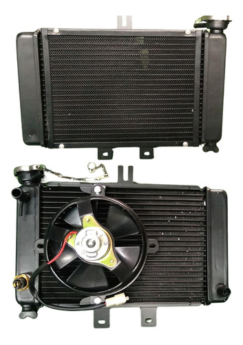 Radiador Con Electro Ventilador Para Moto Atv 150-250cc