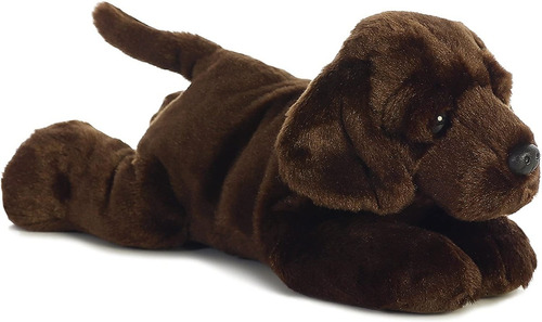 Perro De Peluche Labrador Chocolate Max Aurora Flopsie 30 Cm