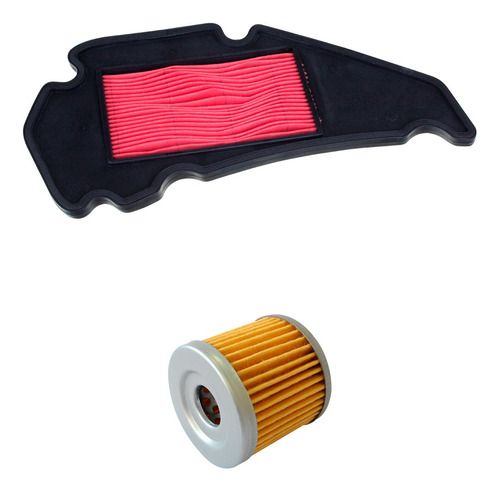 Kit Filtro Ar Óleo Suzuki Burgman 125cc 2007 A 2011