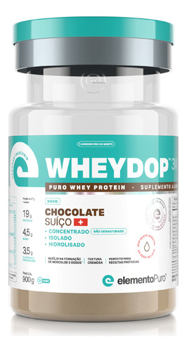 Whey Protein Wheydop 3w Conc/iso/hidro 900g Todos Os Sabores