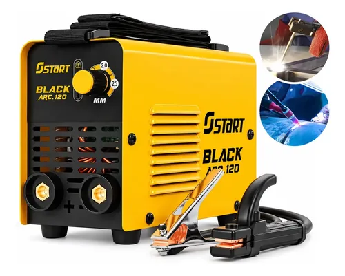Máquina De Solda Inversora Elétrica Portátil Start Black Arc 120a Mma Eletrodo Tig 220 V
