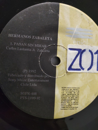 Vinilo Single De Los Hermanos Zabaleta Ay Qué Tienes N(p94 