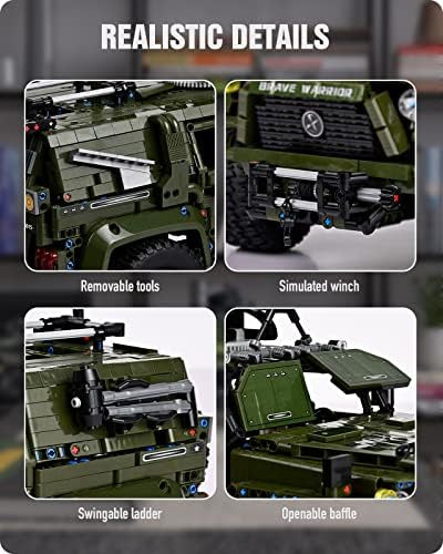 Nifeliz Warrior Kit De Construcción De Coche Militar, Modelo