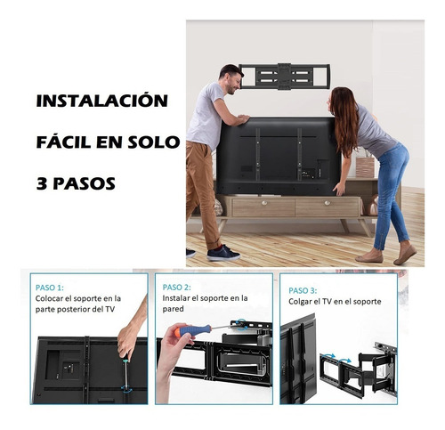 Rack Soporte Móvil Plegable Tv Led, Smart De Doble Brazo!!!!